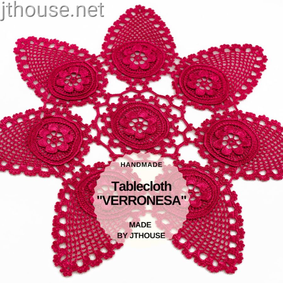 DIGITAL crochet course - TABLECLOTH VERRONESA - 2 digital lessons