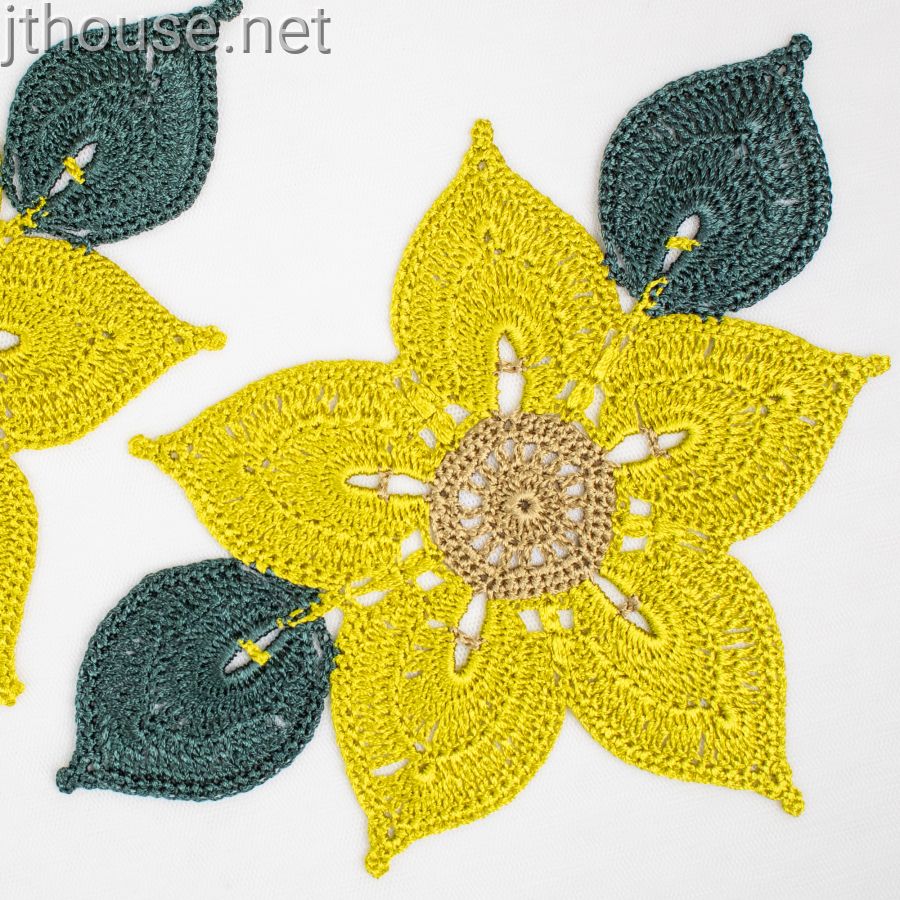 Crochet Motif - 'Floria Flower'