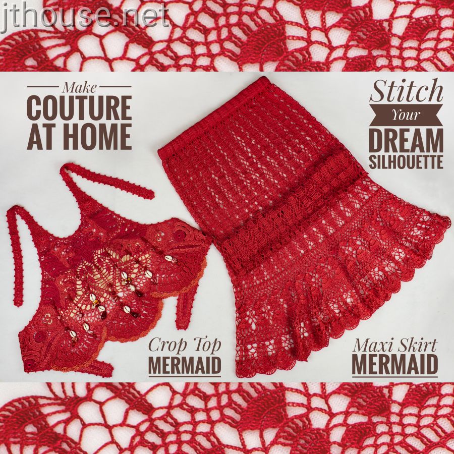 DIGITAL crochet course - SUMMER SKIRT MERMAID - 7 digital lessons